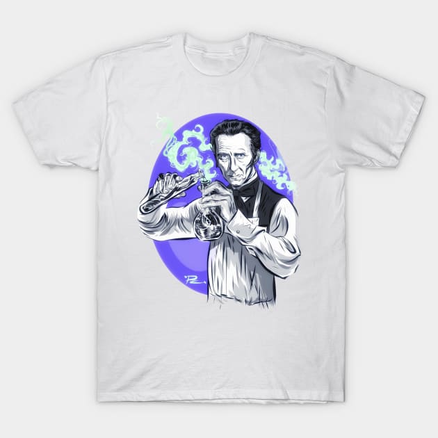 Peter Cushing - An illustration by Paul Cemmick T-Shirt by PLAYDIGITAL2020